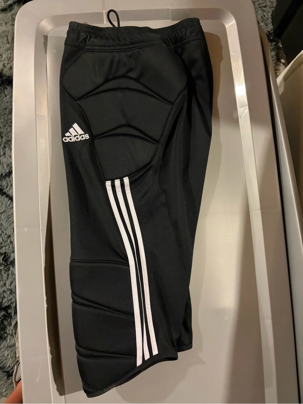 adidas Climalite Black Goalkeeper Padded Soccer 3/4 pant